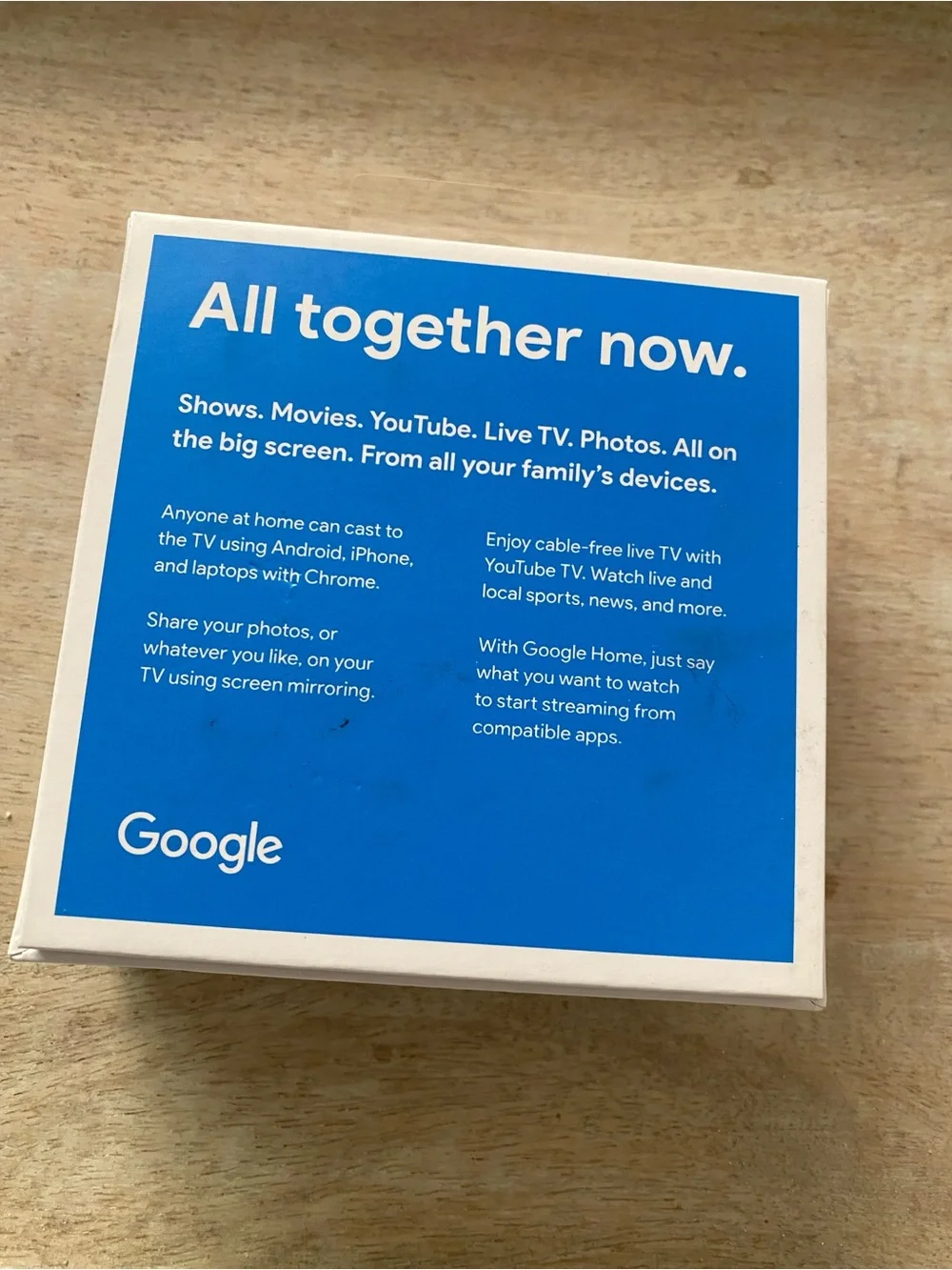 Google Chromecast Streaming Media Player - Black
